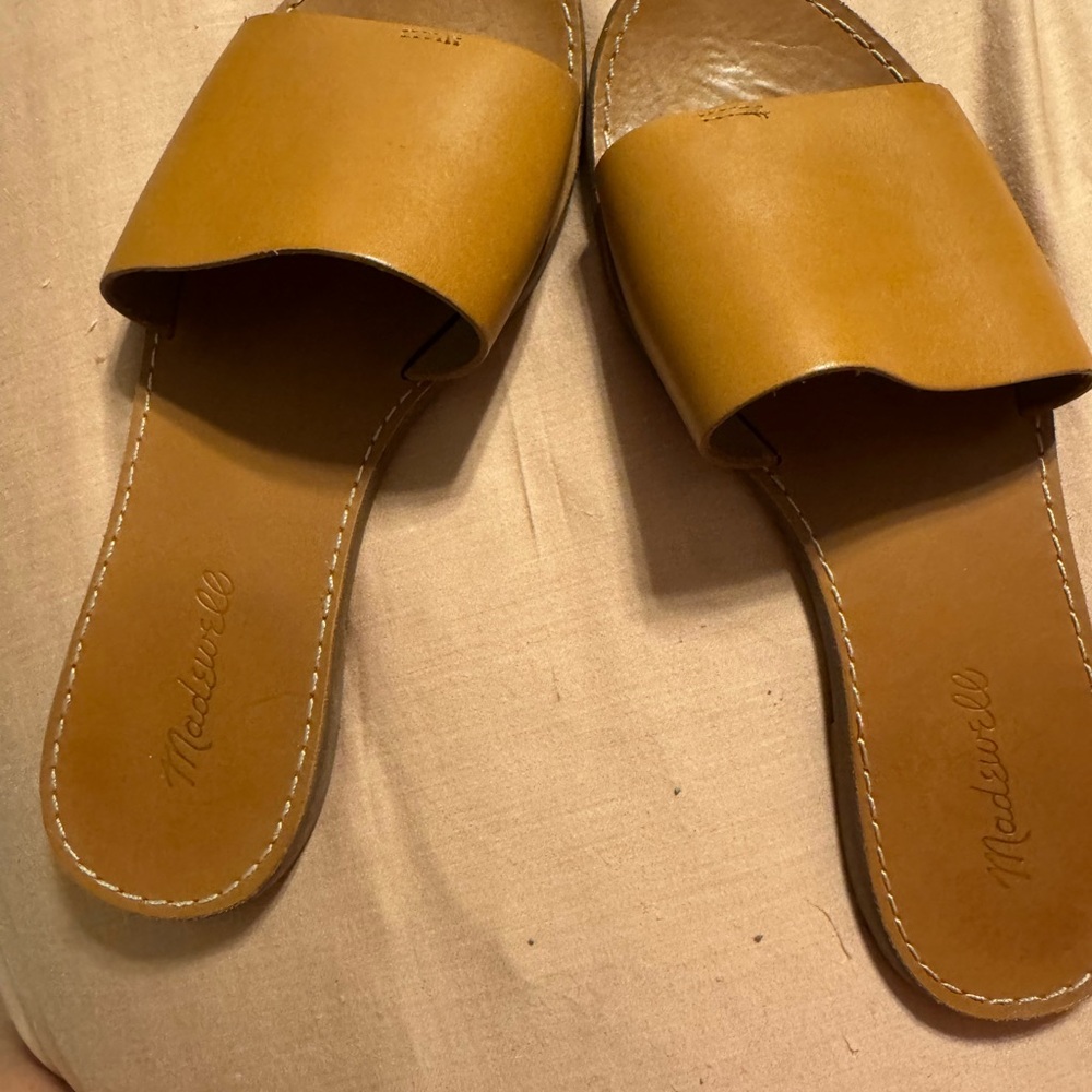Madewell Women's Brown Slide Sandals - Picture 4 of 5